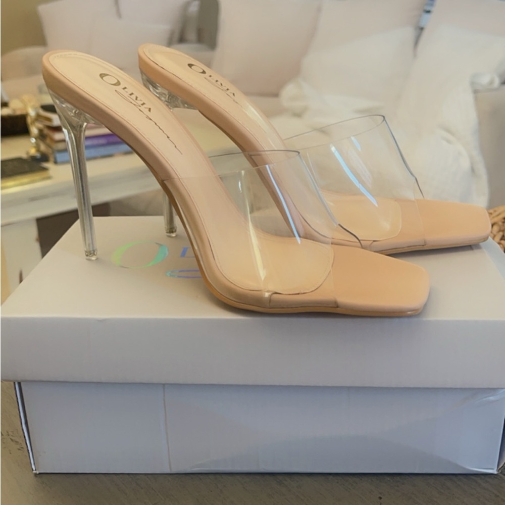 Clear heels
